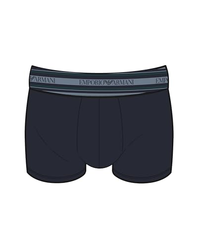 Emporio Armani Man's Textured Elastic Trunk Blue XL