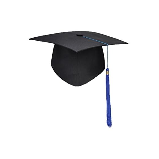 KAIMENG 2018 Graduation Cap, para bachillerato, pregrado, postgrado, doctorado, estudiante y master, unisex(Borla azul)