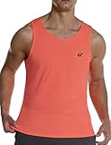 EZRUN Men's Tank Tops Quick Dry Workout Swim Beach Shirts Sleeveless Shirts for Bodybuilding Gym Fitness Training