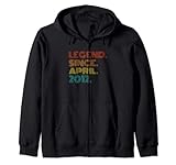 Photo Gallery legend since april 2012 year of birth vintage birthday retro felpa con cappuccio Photo Gallery legend since april 2012 year of birth vintage birthday retro felpa con cappuccio