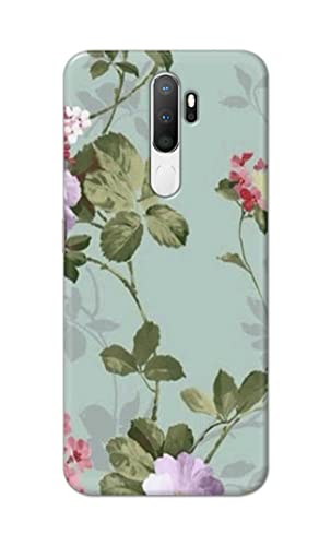 Image of Printed Hard Back Cover Case for Oppo A5 2020 | Oppo A9 2020 Back Cover (Floral Painting) -702