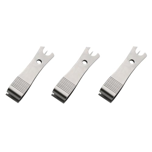 Ainiveiya 3 Pcs Fishing Line Cutter Nipper Set with Hook Eye Cleaner Stainless Steel Fly Fishing Line Clippers Multi-Purpose Cutting Tool for Braid/Mono Sharp Cutting Nipper Accessories