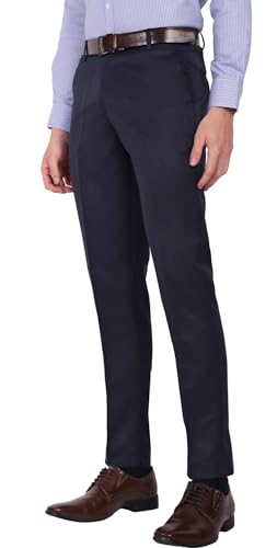 Image of Jack and Jini Formal Pant for Men. Regular Fit, Lightweight, Flat Front, Premium Cotton Polyester Blend Fabric. Office, Party and Casual Wear. Non Stretchable.