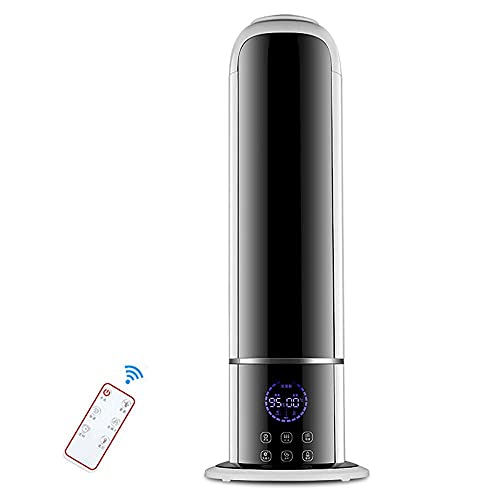 Humidificador de aire, spa de aromaterapia de pie de gran capacidad con funciones silenciosas inteligentes de purificación y UV, adecuado para dormitorios grandes, oficinas, habitaciones de bebés