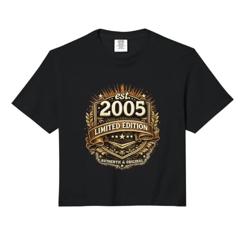 Limited Edition Est. 2005 Original Generation Birth Year Comfort Colors Crop Top