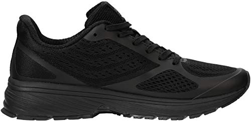 Foto von WHITIN Damen Herren Sportschuhe Sneakers Turnschuhe Frauen Laufschuhe Walkingschuhe Jungen Joggingschuhe Moderne Freizeitschuhe Fitness Schuhe Ganz Schwarz Größe 39