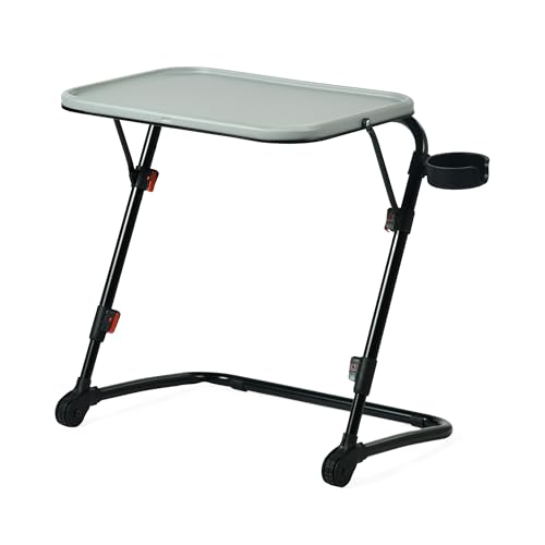 Meuble Cosy Table de lit Support pour Ordinateur Tablette pour Prdinateur Portable Plateau Réglable Lapdesks Pliable sans Assemblage, Gris, 54x38x71.5cm