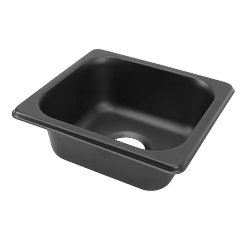 Image of Stainless Steel RV Sink, Compact Black Bar Prep Sink for Kitchen and Bathroom in RV Boat Caravan 175x160x70mm