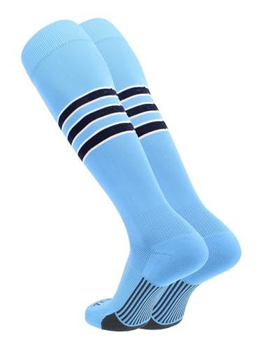 Image of Baseball & Softball Socks | USA Made Dugout Series Striped | Over the Calf | Sizing for Youth Boys, Girls, Men, & Women's