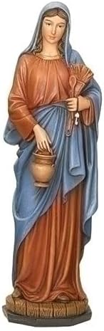 Joseph's Studio by Roman Inc., Renaissance Collection, Holy Statue Figurine, 6"H KITCHEN MADONNA FIGURE, Religious Décor, Catholic Sacraments, Christian Gifts, Resin Stone, (1.75 x 1.75 x 6.13 Inches) - Image 2