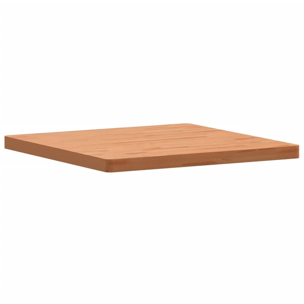 Piano in legno massello di faggio 70 x 70 x 4 cm, quadrato, piano di ricambio per tavolo da pranzo, piano di lavoro, costruzione di mobili, versatile, per ufficio, cucina, soggiorno, stabile e