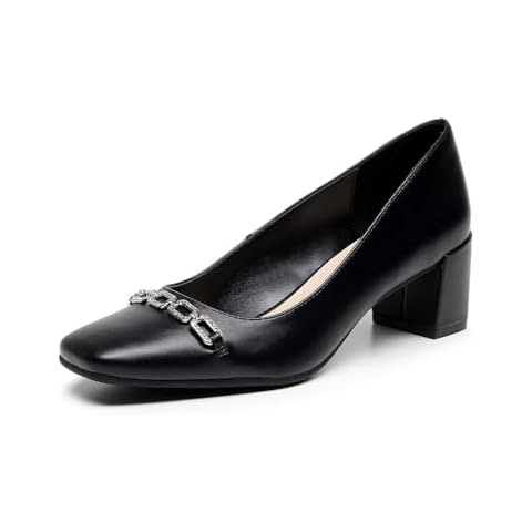 FOOTHA Women's Floral Block Heels Cover