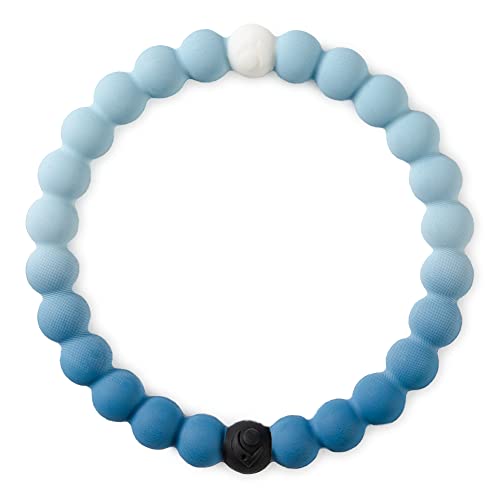 Lokai Hawaiian Silicone Beaded Bracelet for Women & Men, The Surf Collection - Makai, (Large, 7 Inch Circumference) - Silicone Jewelry Fashion Bracelet Slides-On for Comfortable Fit