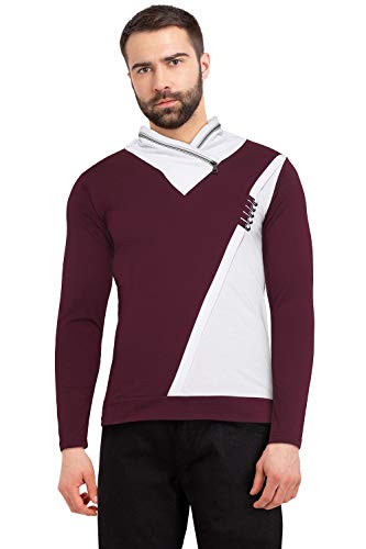 Image of Black Collection Men's Plain Slim Fit Full Sleeve T-Shirt