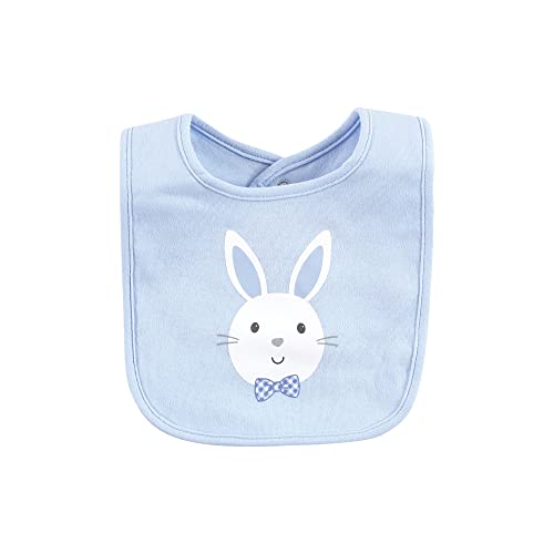 Image of Hudson Baby Unisex Baby Cotton Bib and Sock Set, Hoppy Easter, One Size