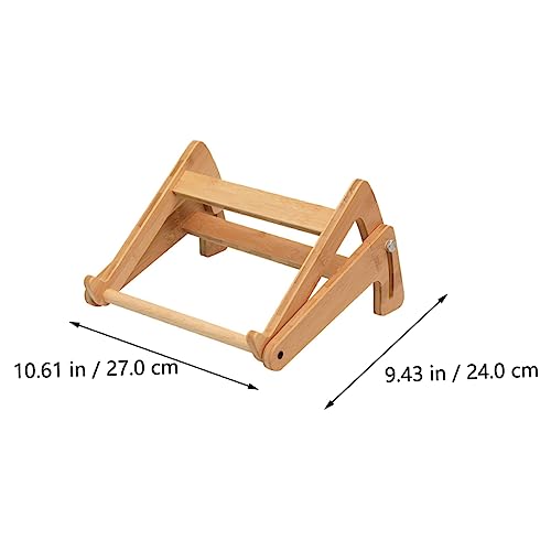Soporte ajustable de madera para laptop HOMSFOU miniatura 2