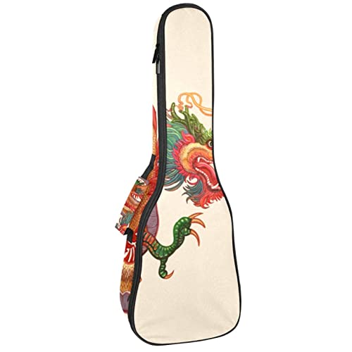 Housse de transport pour ukulélé de concert en forme de dragon chinois avec rembourrage de 10 mm d’épaisseur et… - Les Beatles, Paul McCartney, John Lennon, RIngo Starr, George Harrison Housse de transport pour ukulélé de concert en forme de dragon chinois avec rembourrage de 10 mm d'épaisseur et…