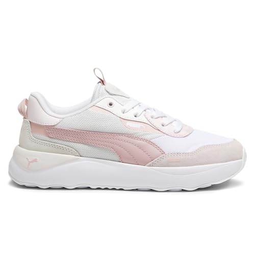 PUMA Womens Runtamed Lace Up Sneakers Shoes Casual - Grey, Pink, White