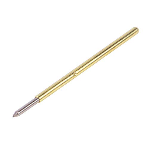 Image of MEETOOT 100pcs P50-B1 Spring Test Probe Pogo Pin Test Tools Dia 0.48mm Pointed Head 0.68mm Thimble Length 16.55mm PCB Testing Pin Spring Contact Probe