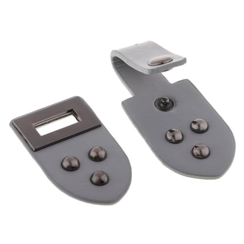 EDHUUJSI 1�Z�b�g ���U�[�X�i�b�v���߃o�b�N�� �t�b�N���A�C�{�^�� �R�[�g/�o�b�O�p �O���[