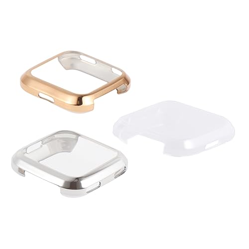 BUTIFULSIC 3pcs Watch Case Cover Silicone Smartwatch Case Honorable Looking Best Smartwatch Case Screen Protector Maximum Durability Silicone Bumper for Smartwatch Anti-fall Protective Film