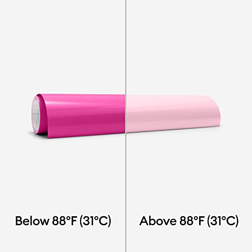 Image of Heat-Activated, Colour-Changing Vinyl - Permanent, Magenta - Light Pink