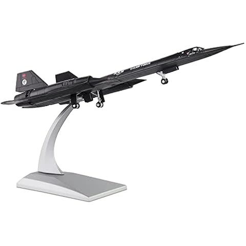 1/144 SR71 Skunk High-Altitude Reconnaissance Aircraft Metal Fighter Military Model Diecast Plane Model for Collection or Gift Cover