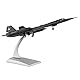 HANGOU 1/144 SR-71A Skunk Militärisches Modellflugzeug Kämpfer aus Legierung Modellflugzeug Modellflugzeug zum Sammeln und Ausstellen