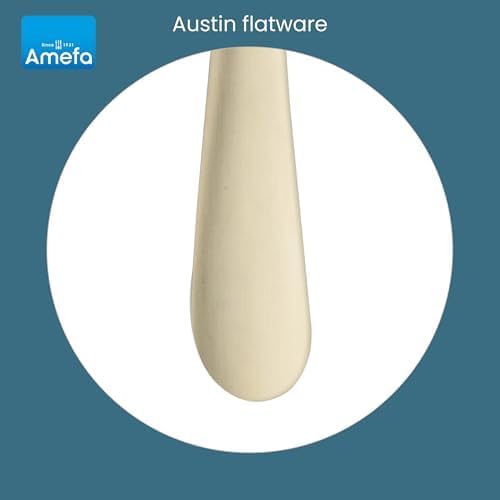 Miniatura 5 de Amefa Austin Black - Juego de cubiertos de acero inoxidable 180 de alta calidad, acabado negro satinado, juego de cubiertos para 4 personas, apto