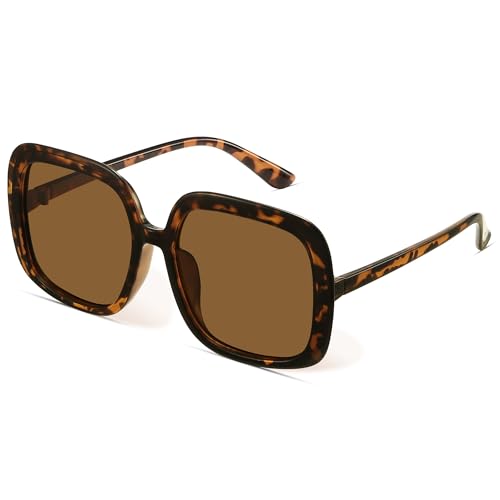 miyya Oversized Polarized Sunglasses Women, Trendy Retro Sun Glasses for