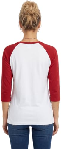 Image of ToBeInStyle Women's Classic Two Color Cotton Baseball T-Shirts