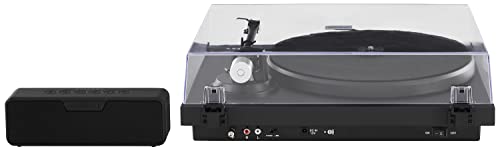 Crosley C-Series Bundle Belt-Drive Bluetooth Turntable Record Player With S-300 Speaker, Black #TOP6