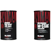 Animal Test Testosterone Booster 21 Day Cycle & M-Stak Hard Gainer Muscle Building Stack 21 Count