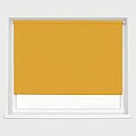 Ochre Blackout Roller Blinds Thermal Blackout Material Metal Brackets & FIttings 25mm Roller Tube Easy Fit Child Safe Bedroom Office 240cm Width x 160cm Length