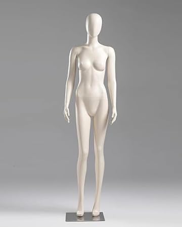 Sewing Mannequin,Faceless Full Body Mannequin Display, Flesh Female Curvy Dress Form, Detachable Lightweight Sewing Mannequin Dress Model, Posing Woman Mannequin Form(Style 3)