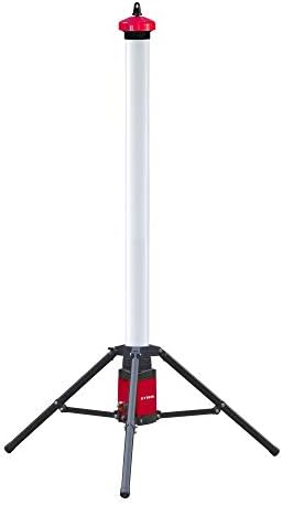 Bild 9 - STIER LED Tower Baustrahler 360° 8280 Lumen 72W Strahler, 180cm Höhe, IP54-Schutz, mit Steckdose für externe Geräte, Baustellenlampe Arbeitsleuchte, Baulampe