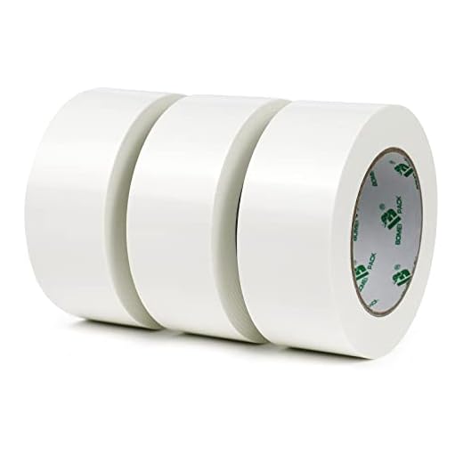 BOMEI PACK Panzertape extra stark, 32 m x 48 mm – Wasserdichtes Reparaturband für innen & außen gewebeverstärktes Reparaturband, 3 Rollen (weiß)
