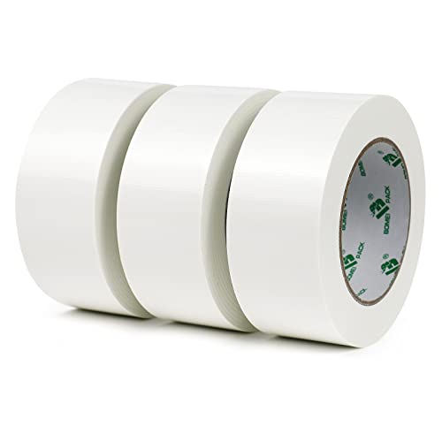 BOMEI PACK Panzertape extra stark 32 m x 48 mm Wasserdichtes Reparaturband für innen & außen gewebeverstärktes Reparaturband 3 Rollen (weiß)