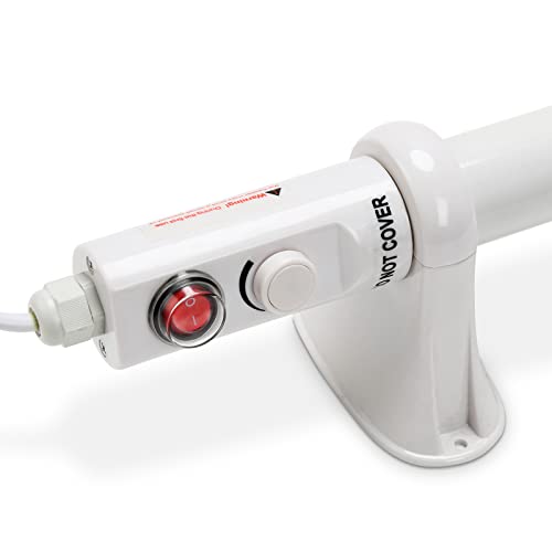 Tubiaz 90W Elektrische Heizung für Gewächshäuser mit eingebautem,Ideal für Schränke und Gewächshäuser