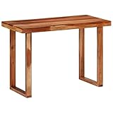 Construction stable et facile d'entretien : les pieds en bois massif garantissent une excellente stabilité et une esthétique naturelle. La surface facile d'entretien se nettoie facilement avec un chiffon humide, ce qui rend cette table à manger particulièrement pratique pour les familles.