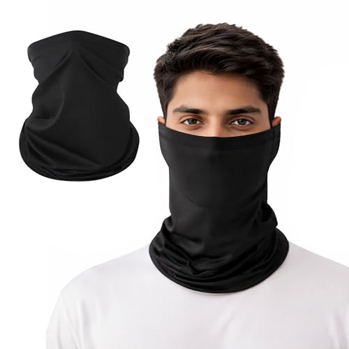 Image of SLOVIC Bandana for Men Bike | Cotton Lycra Full Face Mask for Bikers | Multi-purpose Mask for Men Face Cover | Helmet Cap | Breathable, Odour-Free & Comfort Fit | Ideal for Biking, Trekking & Gym