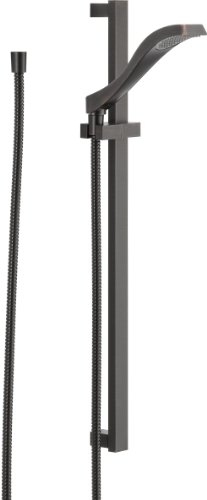 Delta Faucet Dryden Single-Spray Touch-Clean Wall-Mount Slide Bar Hand Held Shower with Hose, Venetian Bronze 57051-RB