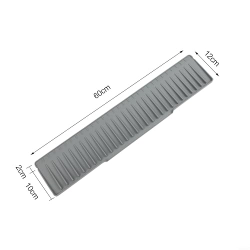 Alfombrilla de silicona de alta calidad para grifo de encimera en gris y blanco 3