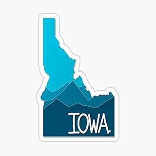 Iowa Idaho Sticker - Sticker Graphic - Auto, Wall, Laptop, Cell, Truck Sticker for Windows, Cars, Trucks