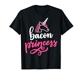 Funny Bacon Princess Gifts Women Girl Bacon Pork Meat Lover T-Shirt
