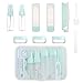 DKDDSSS Flacon Voyage Kit Avec Boîte, 10 Pièces Ensemble Bouteilles de Voyage, Trousse de Toilette, Voyage Accessoires Flacon de Voyage en Silicone, Flacon Voyage Avion, kit Voyage Flacons