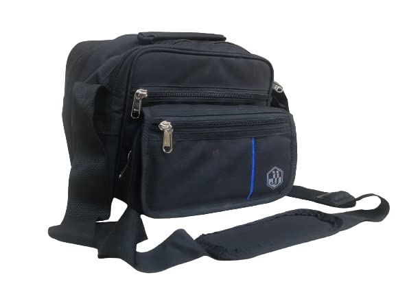 J.J. Traders Sling Bag Cross Body Multipurpose Bag For Men & Women for Office, money collection, Business documents Collection, Camera lens, Travelling Hanging Side Messenger Bag (With 7 Compartments)
