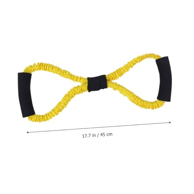 YARNOW Chest Expander Pull Exerciser Resistance Bands Set 8 Shaped Bands for Home Office Men Women Muscle Strengthening