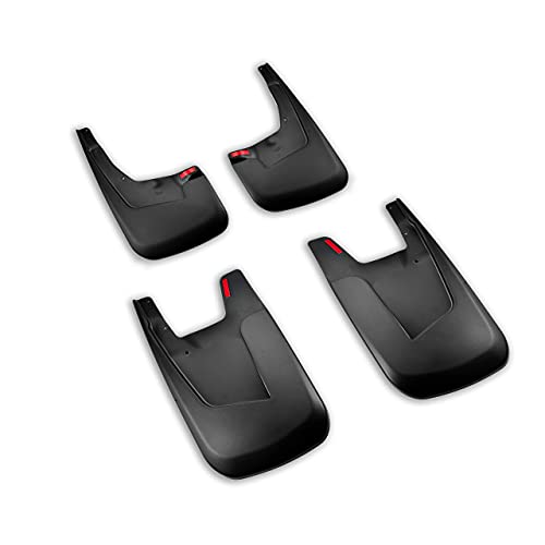 Image of Tecoom No Drill Mud Flaps Compatible with Ram 1500 2019 2020 2021 Without Fender Flares, Not for 2019 Ram 1500 Classic Model, Front and Rear Splash Guards Set 4Pcs, ABS Molded