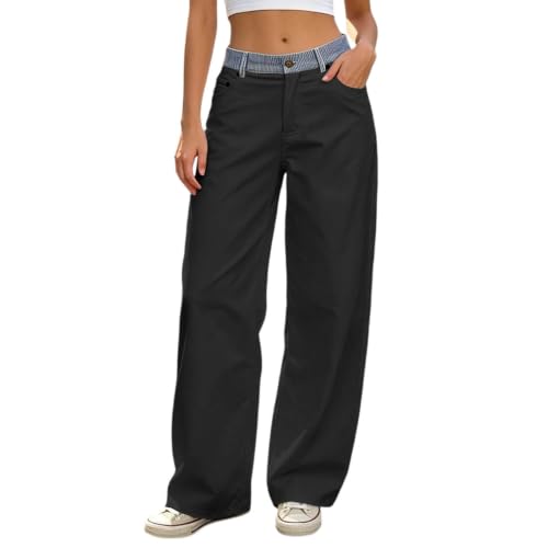 Jean jambe large femme pour un look streetwear chic du bureau aux sorties